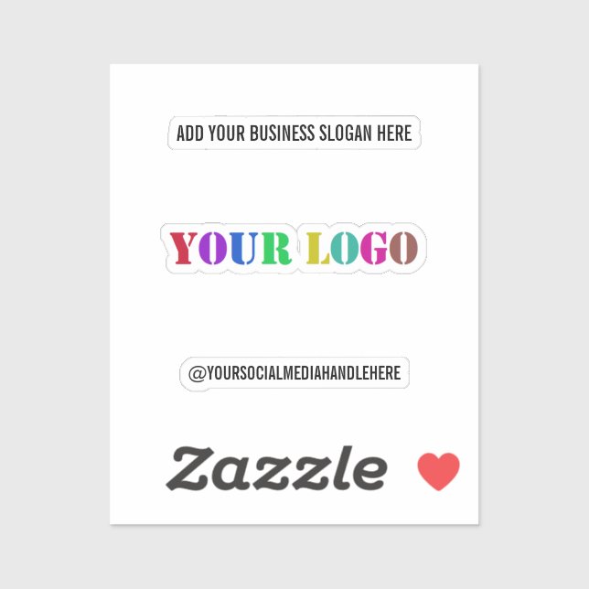 Sticker Logo de Custom Business (Feuille)