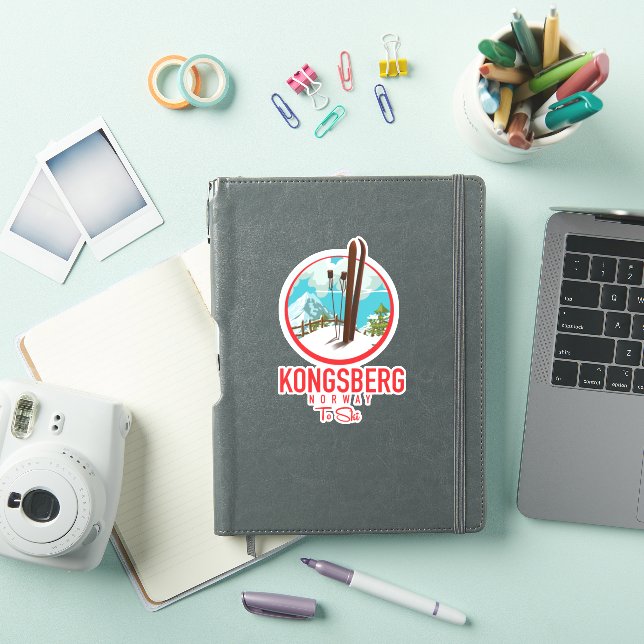 Sticker Logo de Kongsberg Norway Ski (Couverture iPad)