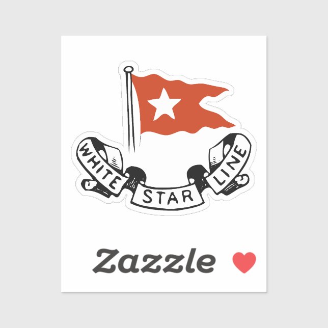 Sticker Logo de la ligne White Star (Feuille)
