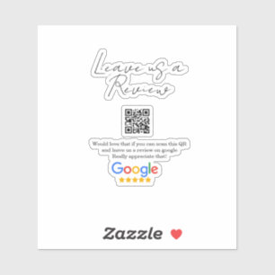 Sticker logo de l'entreprise de révision Google Scan QR re