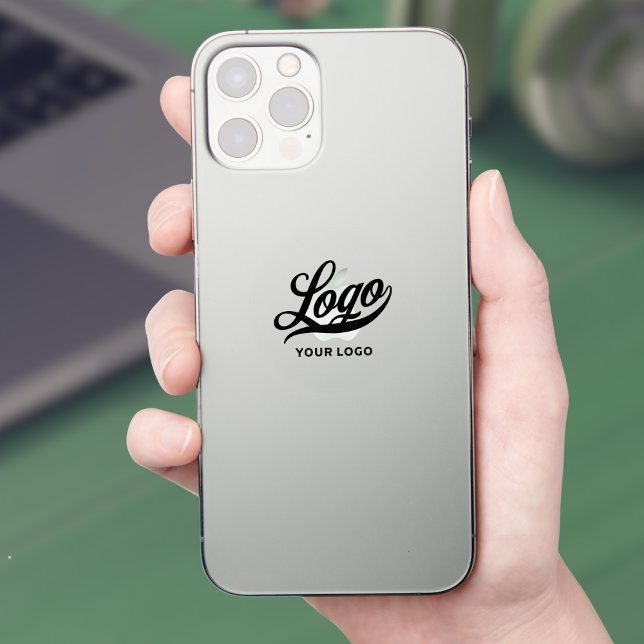 Sticker Logo de l'entreprise sur Clear Vinyl circle Téléph (Créateur téléchargé)