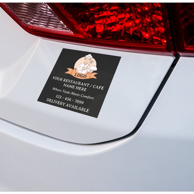 Sticker Logo de restaurant ou de café personnalisé (Créateur téléchargé)