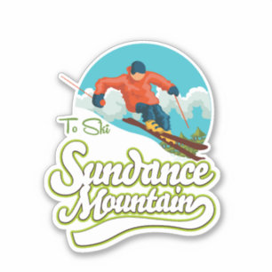 Sticker Logo de ski Sundance Mountains