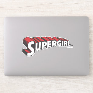 Sticker Logo de Supergirl Red and White
