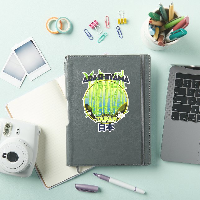 Sticker logo de voyage Arashiyama Japon (Couverture iPad)