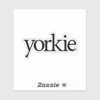 Sticker Logo de Yorkie