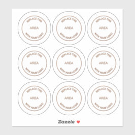 Sticker Logo d'entreprise 9 à feuille Société