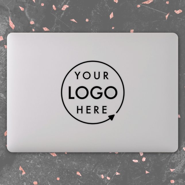 Sticker Logo d'entreprise | Ordinateur portable profession (Company logo vinyl stickers for small business branding & promotion.)