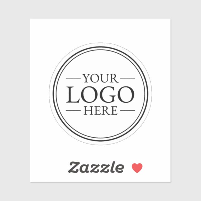 Sticker Logo d'entreprise personnalisé (Feuille)