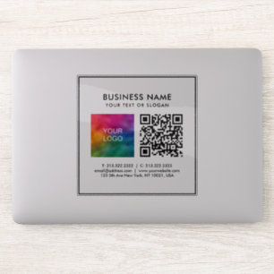 Sticker Logo d'entreprise personnalisé Ajouter un code QR 