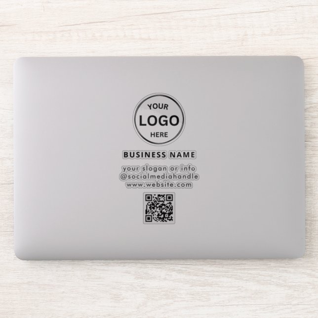 Sticker Logo d'entreprise Qr Code Simple Ordinateur Portab (Ordinateur)