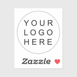 Sticker Logo d'entreprise simple et ronde