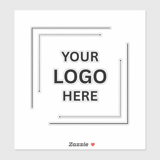 Sticker Logo d'entreprise | Stick de la carte professionne (Feuille)