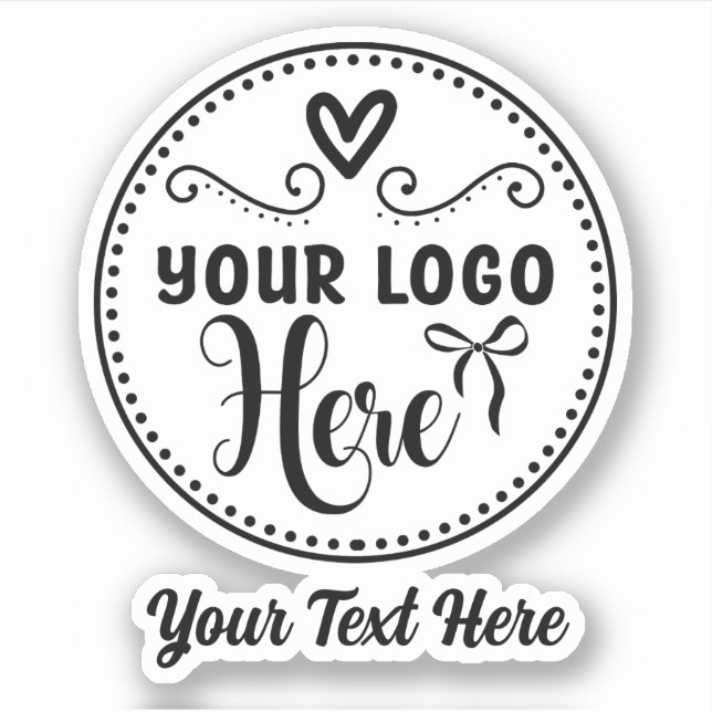 Sticker Logo Design Personnalisé Marque Personnalisée Mode (Devant)