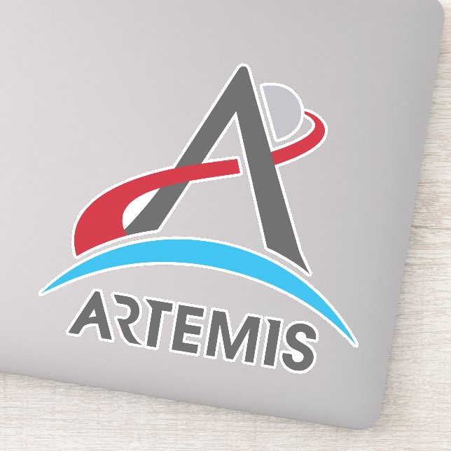 Sticker Logo du programme Artémis de la NASA Mars 2024 Ast (Détail)