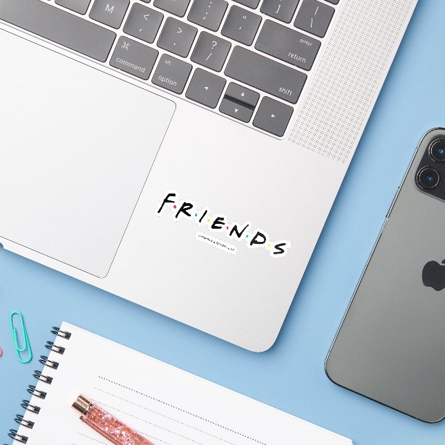 Sticker Logo FRIENDS™ (Ordinateur portable avec iPhone)