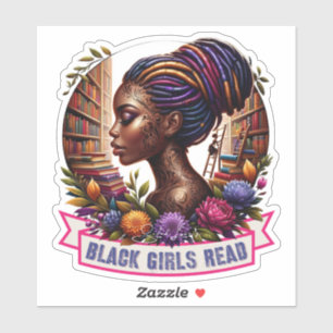 Sticker Logo Lecture Filles Noires