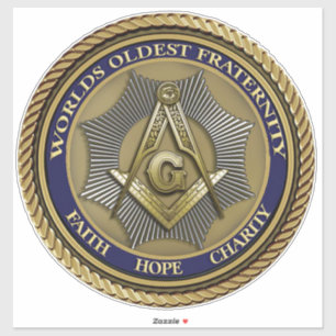 Sticker Logo Mason Commande Masonic authentique