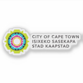 Sticker Logo of Cape Town, the Republic of South Africa
