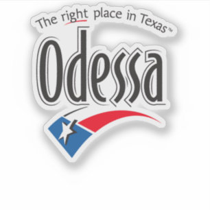 Sticker Logo officiel de City of Odessa, Texas, USA