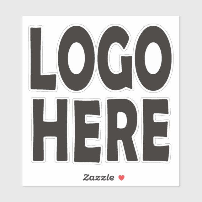 Sticker Logo personnalisé. Changez avec votre propre logo (Feuille)