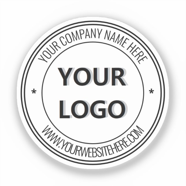 Sticker Logo Personnalisé Nom Promotionnel Personnalisé Mo (Recto)