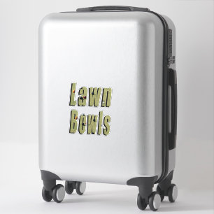 Sticker Logo photo de la pelouse Bowls,