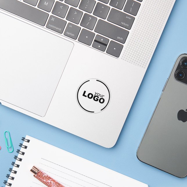 Sticker Logo professionnel moderne (Ordinateur portable avec iPhone)
