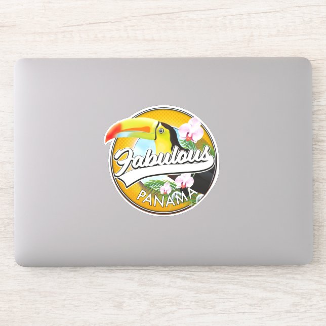 Sticker Logo rétro fabuleux de Panama (Ordinateur)