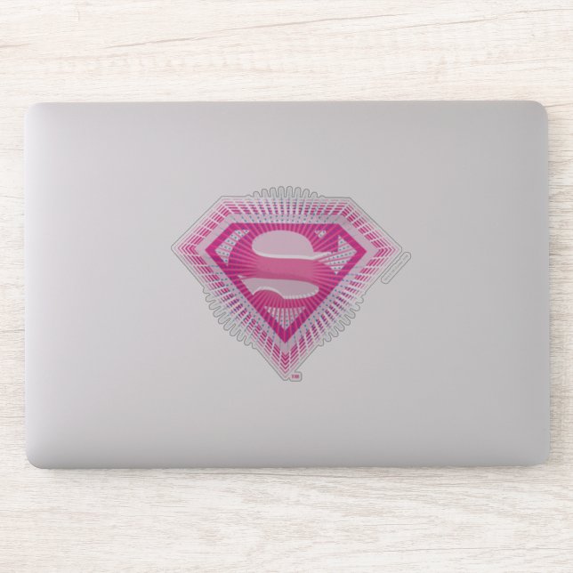 Sticker Logo Supergirl rose (Ordinateur)