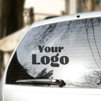 Logo sur Vinyl rectangle Business Bumper Car Fenêt
