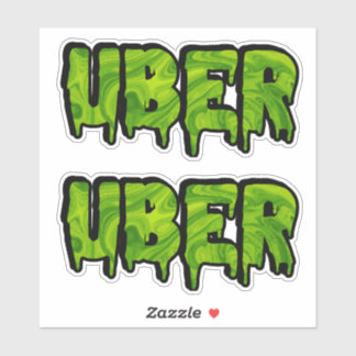Sticker Logo Uber Slime pour le partage et la livraison Ri