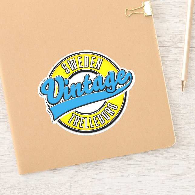 Sticker Logo vintage Trelleborg Suède (Carnet)