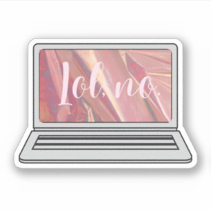 Sticker Lol, pas de design holographique