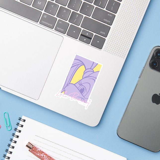 Sticker Lola Portrait Autograph (Ordinateur portable avec iPhone)
