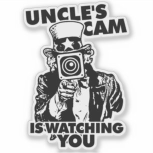 Sticker L'oncle Cam vous regarde