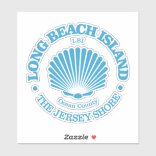 Sticker Long Beach Island (coquillage)