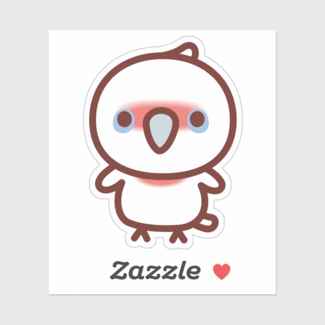 Sticker Long-billed corella (Feuille)
