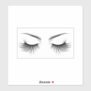 Sticker Longs Cils Extensions de Cils Beauté