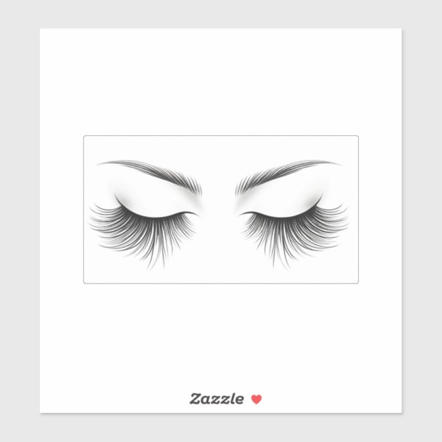 Sticker Longs Cils Extensions de Cils Beauté (Feuille)