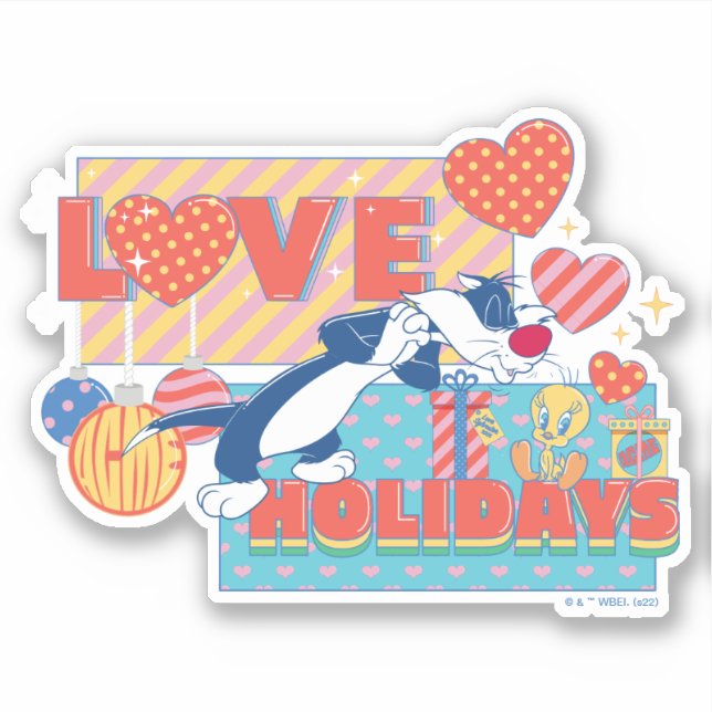 Sticker LOONEY TUNES™ | SYLVESTER™ & TWEETY™Love Holidays (Devant)