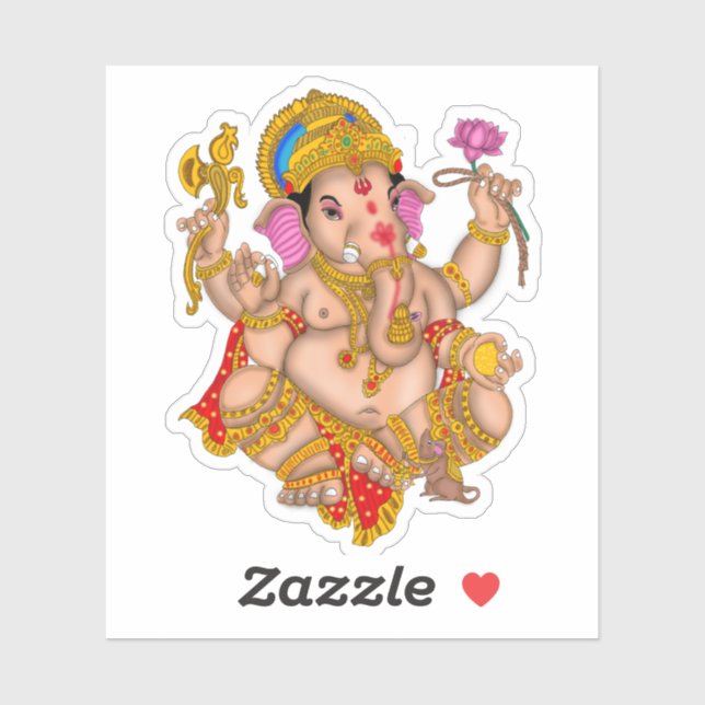 Sticker Lord Ganesha (Feuille)