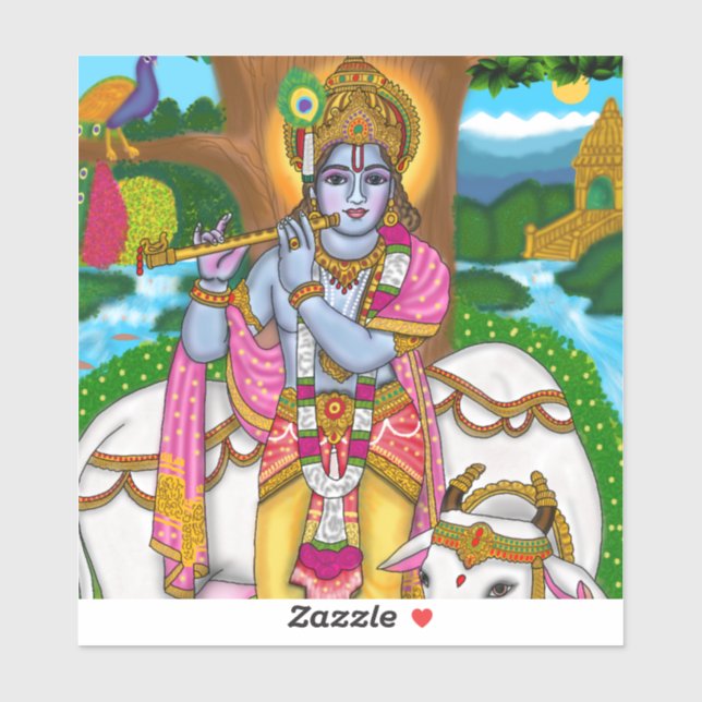 Sticker Lord Krishna (Feuille)