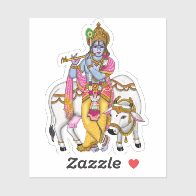 Sticker Lord Krishna (Feuille)