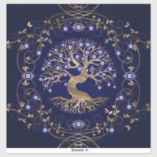 Sticker L'ornement des yeux de l'arbre de vie