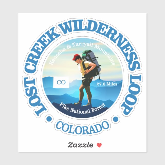 Sticker Lost Creek Wilderness Loop (Hiker C) (Feuille)