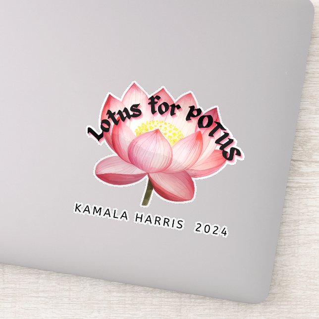 Sticker Lotus Pour Le Décal Portable Électoral POTUS Harri (Détail)