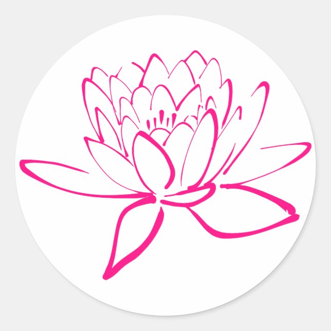Sticker Lotus Rose (Devant)