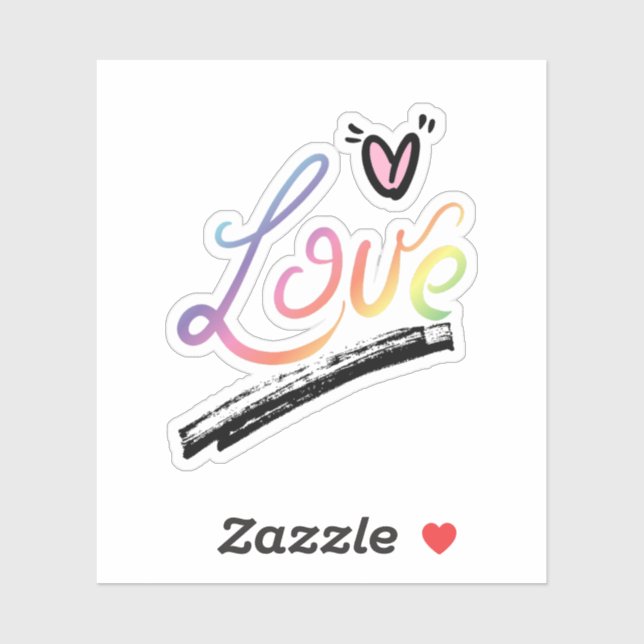 Sticker Love (Feuille)