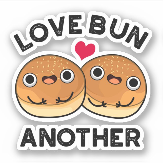 Sticker Love Bun autre jeu de nourriture amusant (Devant)